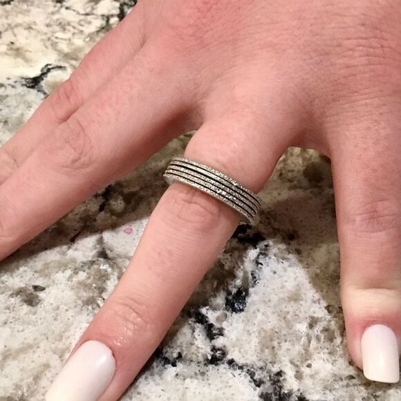 Pianegonda Sterling Silver Stack Rings - Picture 8 of 11